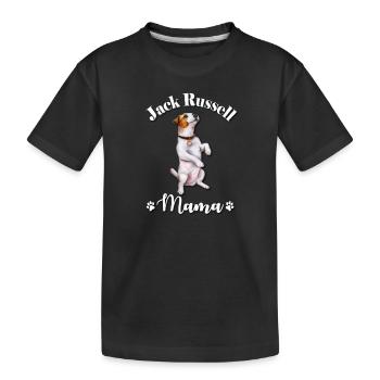 Jack Russell - Kinder Premium Bio T-Shirt - Schwarz - Vorne