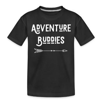 Adventure Buddies (à droite) - T-shirt bio Premium Enfant - noir - Devant