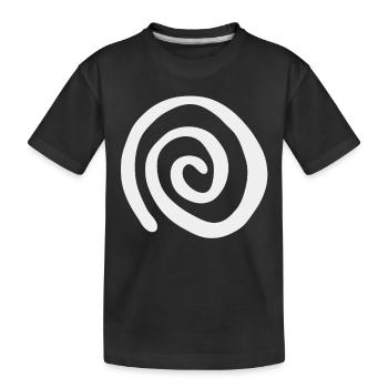 Pattern and Illusion Hypnosis Spiral - Kids' Premium Organic T-Shirt - black - Front