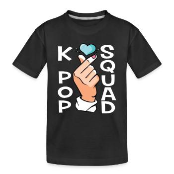 K-Pop Squad - Kinder Premium Bio T-Shirt - Schwarz - Vorne