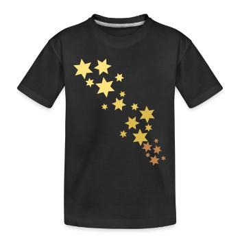 Étoiles - T-shirt bio Premium Enfant - noir - Devant
