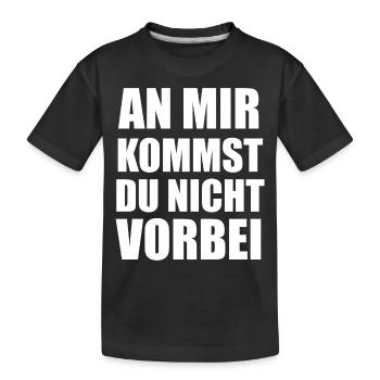 Abwehrspieler Fußballspieler Fußball Handball - Kinder Premium Bio T-Shirt - Schwarz - Vorne