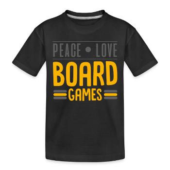 Brettspiel, Brettspiel Siedler, Schafe, - Kinder Premium Bio T-Shirt - Schwarz - Vorne