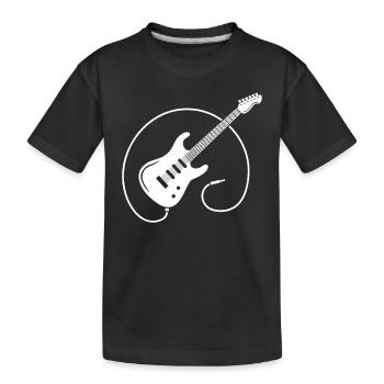 Guitariste guitare guitare électrique - T-shirt bio Premium Enfant - noir - Devant