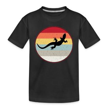 Lézard - T-shirt bio Premium Enfant - noir - Devant