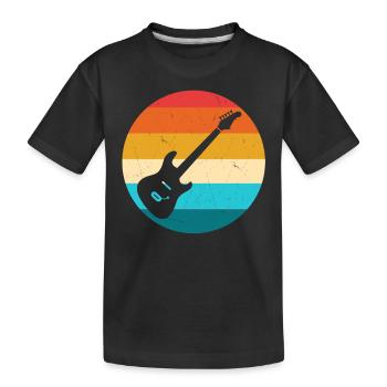 Guitare - T-shirt bio Premium Enfant - noir - Devant