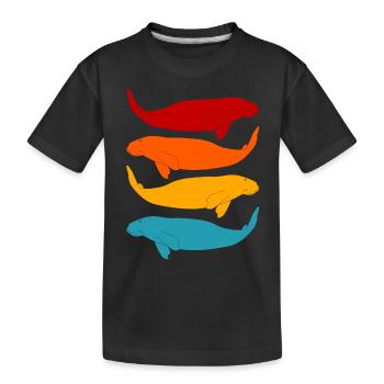 Seekühe - Kinder Premium Bio T-Shirt - Schwarz - Vorne