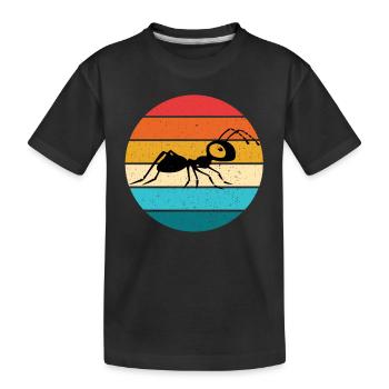 Ameise - Kinder Premium Bio T-Shirt - Schwarz - Vorne
