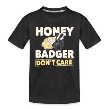 Honey roof - Kids' Premium Organic T-Shirt - black - Front