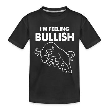 stock exchange - Kids' Premium Organic T-Shirt - black - Front