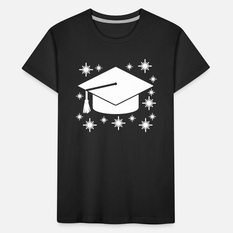 Studium Abschluss Absolventenkappe Kinder Premium Bio T-Shirt