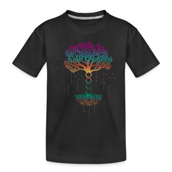 Arbre de vie, arbre de vie, génétique, - T-shirt bio Premium Enfant - noir - Devant