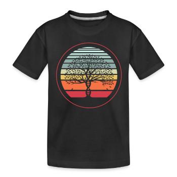 L’arbre de vie, la génétique, la biologie, - T-shirt bio Premium Enfant - noir - Devant