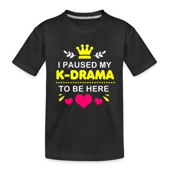 K-Pop Kdrama - Kinder Premium Bio T-Shirt - Schwarz - Vorne