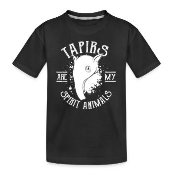 Cadeau de tapir - T-shirt bio Premium Enfant - noir - Devant