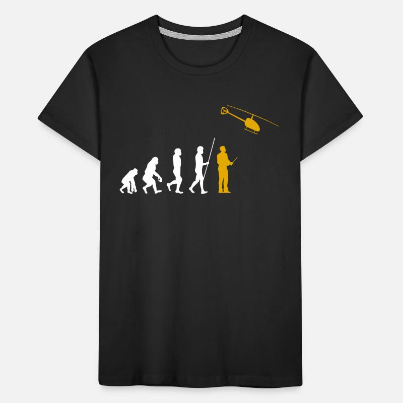 Evolution RC Helicopter Remote Controlled Model Ingues Kids' Premium Organic T-Shirt