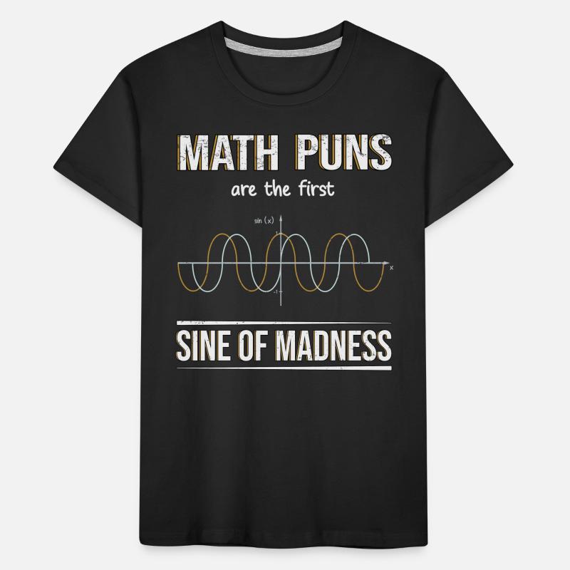 Mathematics Sinus Algebra Coordinate System Graph Kids' Premium Organic T-Shirt