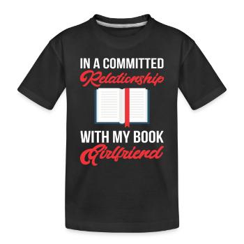 Personnages fictifs Livres Lecture Rat de lecture Livre Fan - T-shirt bio Premium Enfant - noir - Devant