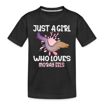 Moray gift girl - Kids' Premium Organic T-Shirt - black - Front