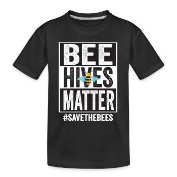 Imker Imkerin Imkerei Honig Bienenzucht Biene - Kinder Premium Bio T-Shirt - Schwarz - Vorne