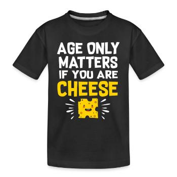 Fromage - T-shirt bio Premium Enfant - noir - Devant