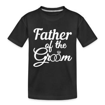 Père du marié - cadeau de mariage et de papa de marié - T-shirt bio Premium Enfant - noir - Devant