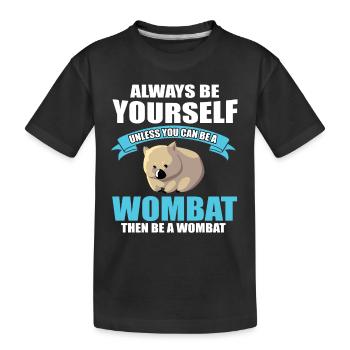 Wombat - T-shirt bio Premium Enfant - noir - Devant