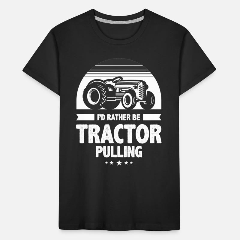 tractor pulling, tractor pulling tractors, Kids' Premium Organic T-Shirt