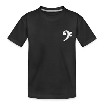 Bass Clé Bassist Bassist bassisten b - T-shirt bio Premium Enfant - noir - Devant