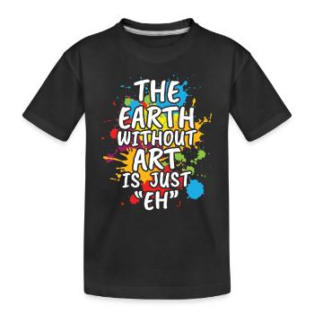 La Terre Sans-100 - T-shirt bio Premium Enfant - noir - Devant