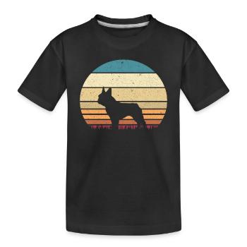 Bulldog français - T-shirt bio Premium Enfant - noir - Devant