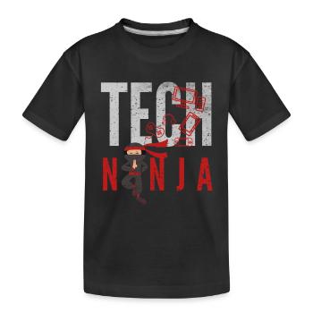 tech, tech analyst, programmer, - Kinder Premium Bio T-Shirt - Schwarz - Vorne