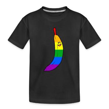 LGBT Gay Banane Gay Pride Samesex - T-shirt bio Premium Enfant - noir - Devant