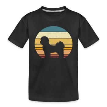 Shih Tzu - Kids' Premium Organic T-Shirt - black - Front