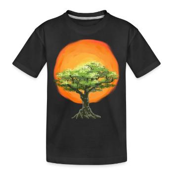 Olivier Lever de soleil Soleil Nature - T-shirt bio Premium Enfant - noir - Devant