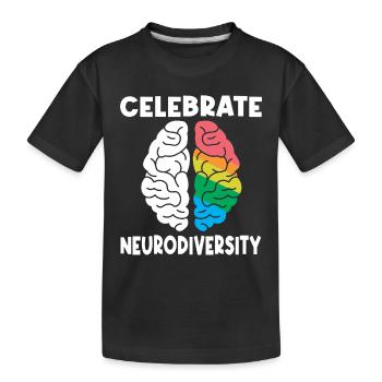 Neurodiversity Neurodiversité Autiste Autisme - T-shirt bio Premium Enfant - noir - Devant