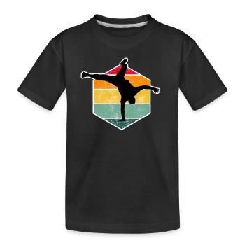 Breakdance Bboy Breakdancer Break Dance Gift - Kids' Premium Organic T-Shirt - black - Front