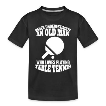 Pingpong Großvater Tischtennis Opa Spruch Outfit - T-shirt bio Premium Enfant - noir - Devant