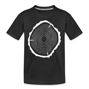 Bois d’arbre - T-shirt bio Premium Enfant - noir - Devant