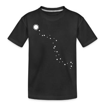 Sternen Nacht - Kinder Premium Bio T-Shirt - Schwarz - Vorne