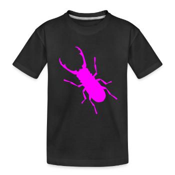 Insectes, coléoptères cerfs, insectes, animaux sauvages, bois - T-shirt bio Premium Enfant - noir - Devant
