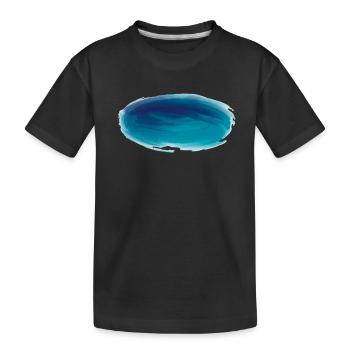 Rectangles watercolor - Kids' Premium Organic T-Shirt - black - Front