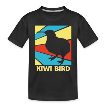 kiwi-oiseau kiwi - T-shirt bio Premium Enfant - noir - Devant