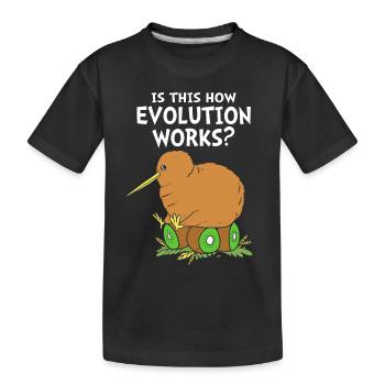 kiwi-oiseau kiwi - T-shirt bio Premium Enfant - noir - Devant
