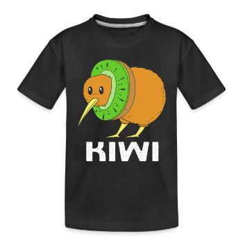 kiwi-oiseau kiwi - T-shirt bio Premium Enfant - noir - Devant