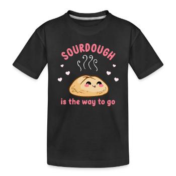 Le levain est la voie à suivre - T-shirt bio Premium Enfant - noir - Devant