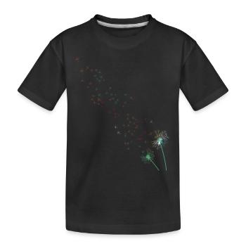 dandelion - Kids' Premium Organic T-Shirt - black - Front