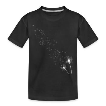 dandelion - Kids' Premium Organic T-Shirt - black - Front
