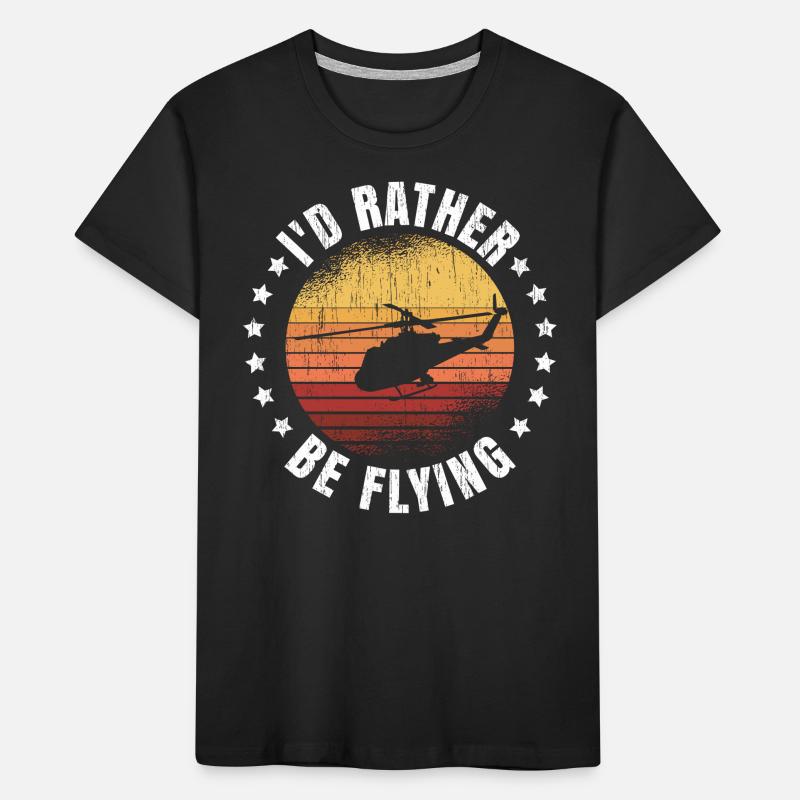 Helicopter Pilot Geschenk Kids' Premium Organic T-Shirt