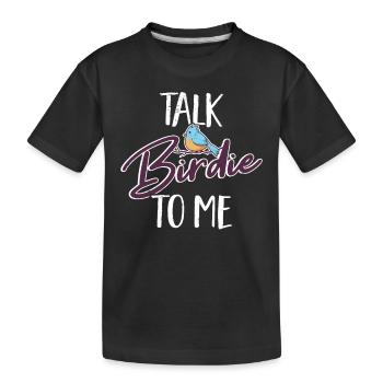 Birdwatching Oiseau Nerd Hobby Observation des oiseaux - T-shirt bio Premium Enfant - noir - Devant